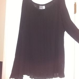 Dressy Black Blouse, off the shoulder